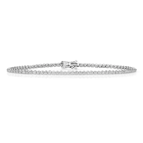 Stylish White Gold Diamond Bracelet for Women 0.50ct